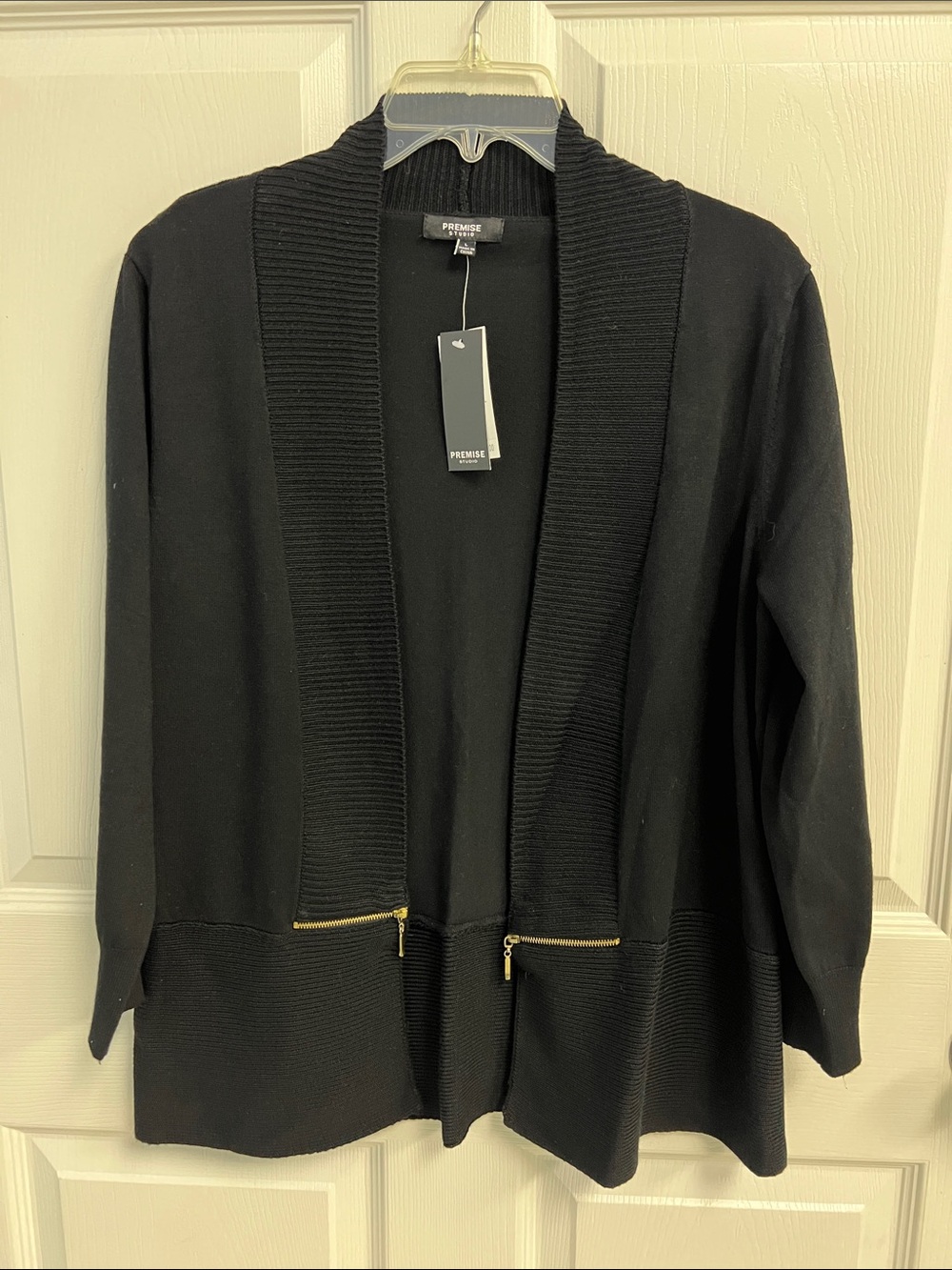 Jones New York Black Cardigan Size Large NWT